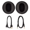 Wyze Noise-Cancelling Headphones Replacement Part Kit, Includes Memory Foam Ear Pads, USB-C Charging Cable & 3.5mm Audio Cable, Black